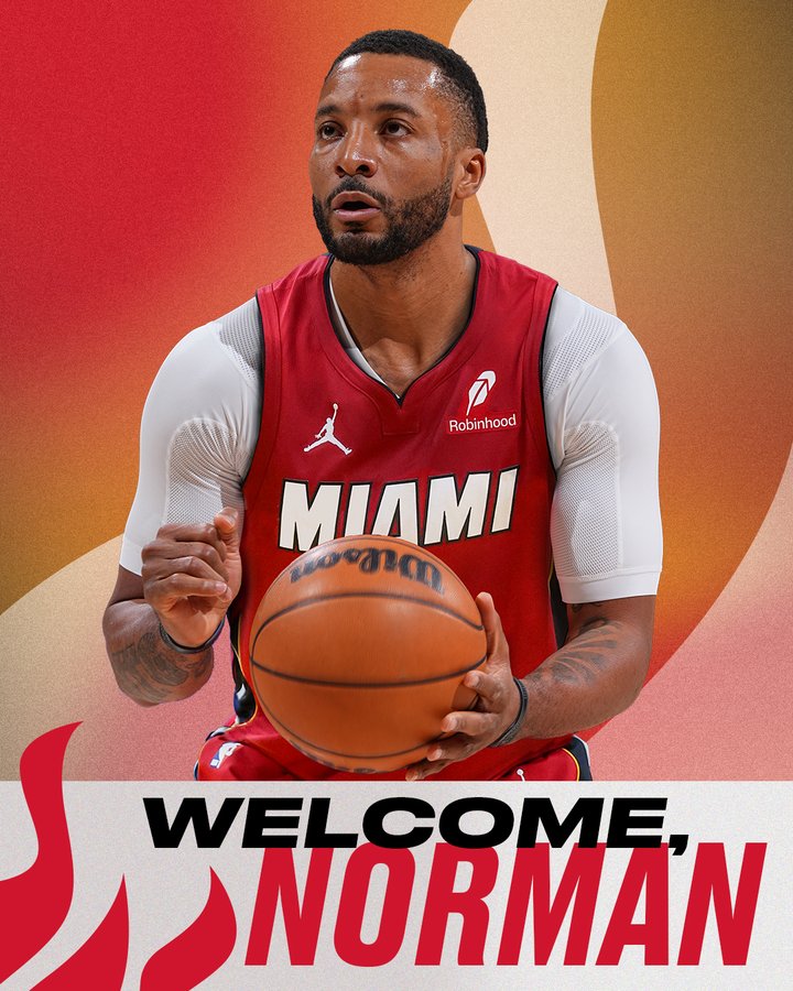 热火官方：欢迎鲍威尔加盟球队，与戴维恩·米切尔完成续约